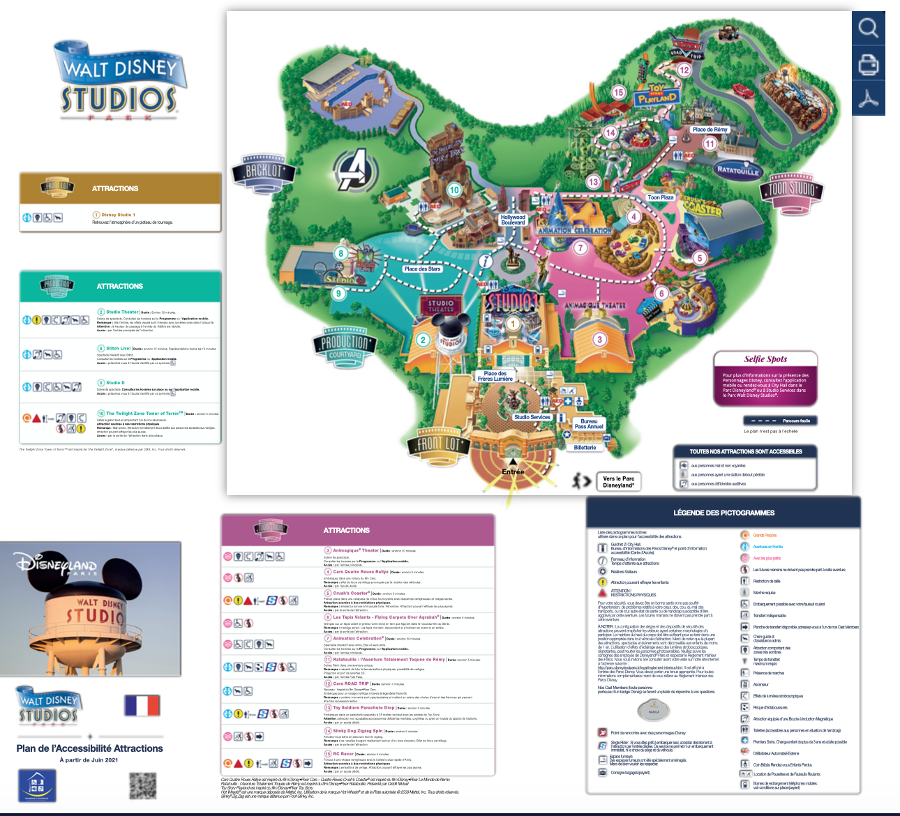 Plan accessibilité aux Parcs Disney